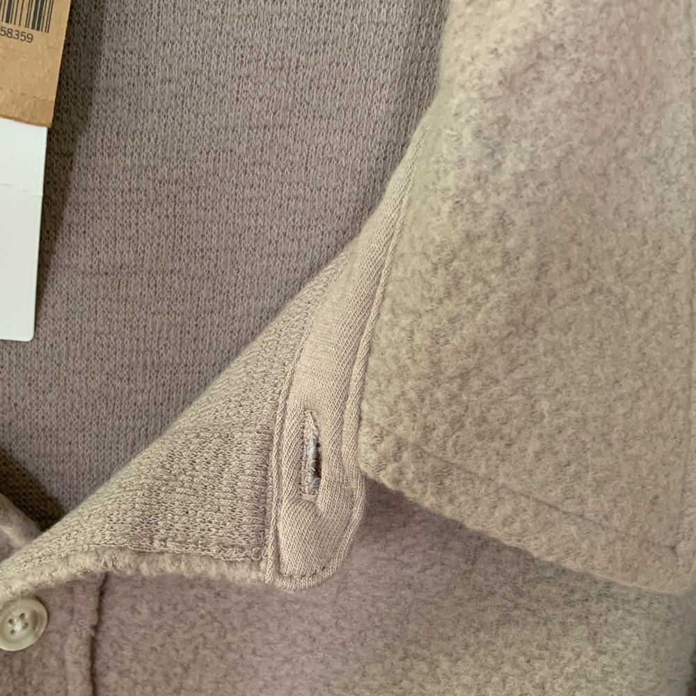NWT PINK Victoria's Secret Taupe Shirt Jacket - Picture 4 of 10